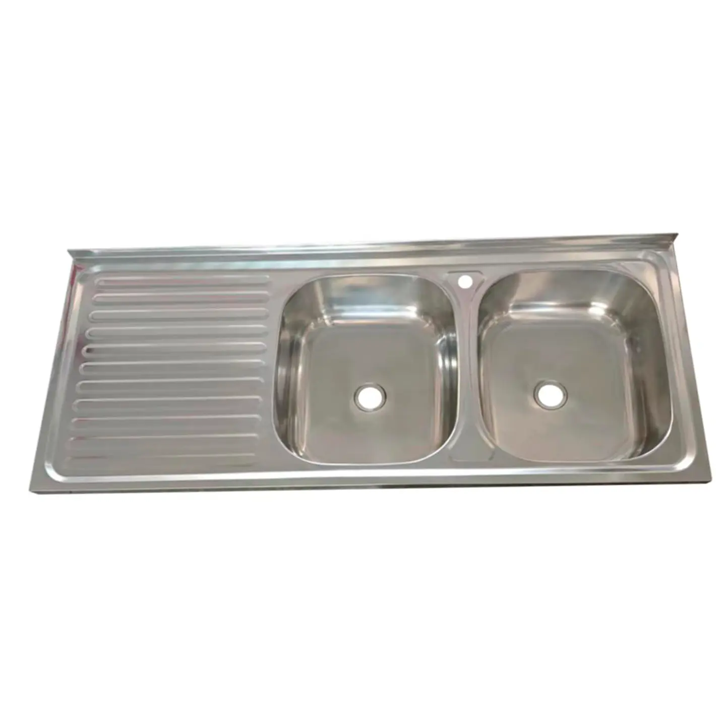 LAVAPLATO INOX. BRILL. 1200X500 SEC. DE PERF. MONOM. + DESAGUE