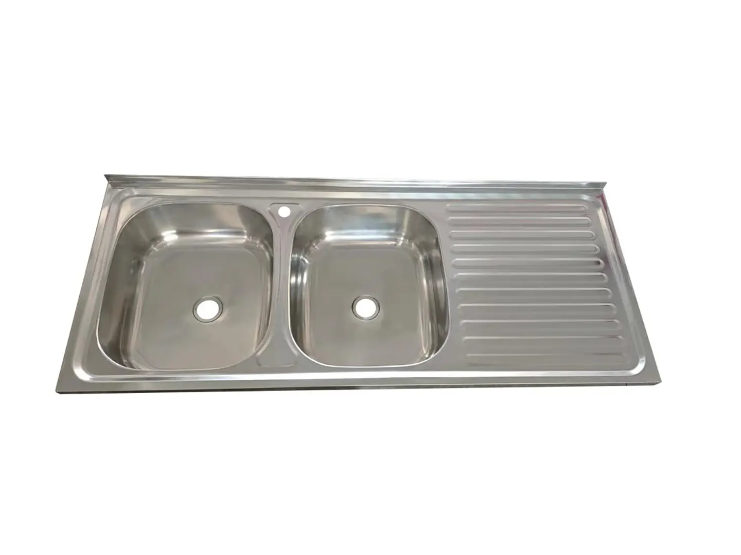 LAVAPLATO INOX. BRILL. 1200X500 SEC.IZQ.PERF. MONOM. + DESAGUE